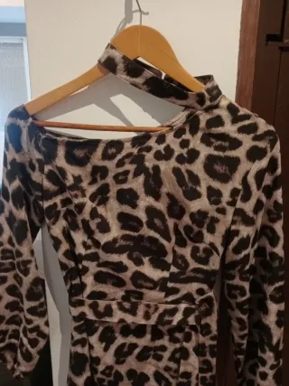 Vestido estampado leopardo