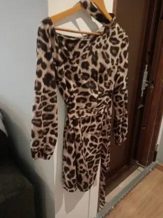 Vestido estampado leopardo