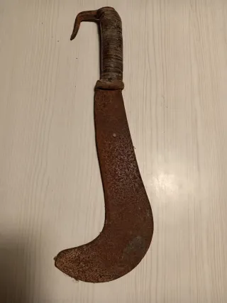 Roncola in ferro vintage anni '80