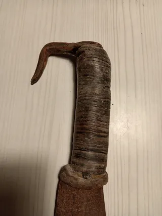 Roncola in ferro vintage anni '80