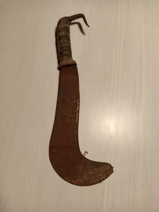 Roncola in ferro vintage anni '80