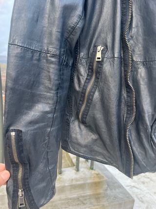 Chaqueta Cuero Freaky Nation Negra