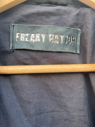 Chaqueta Cuero Freaky Nation Negra