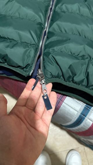 Chaqueta Harper & Neyer Verde y Azul Reversible