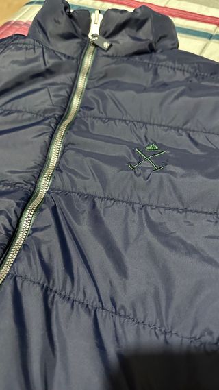 Chaqueta Harper & Neyer Verde y Azul Reversible