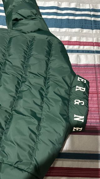 Chaqueta Harper & Neyer Verde y Azul Reversible