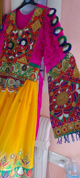 Vestido ceremonia indu artesano 48/50