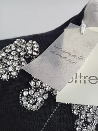 Jersey Oltre negro pedrería