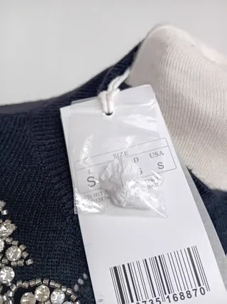 Jersey Oltre negro pedrería