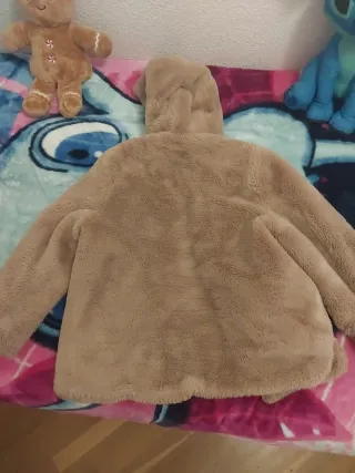 Chaqueta pelo Zara niña color marronT.11-12