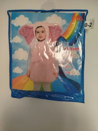 Disfraz Elefante Rosa Talla 0-2