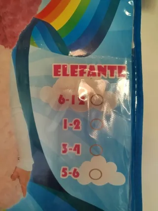 Disfraz Elefante Rosa Talla 0-2