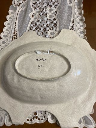 Plato Cerámica Talavera Antiguo