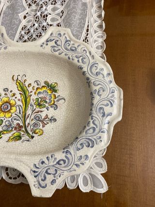 Plato Cerámica Talavera Antiguo