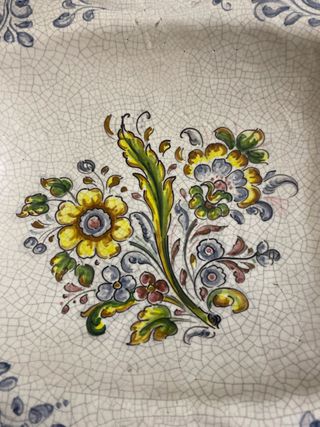 Plato Cerámica Talavera Antiguo