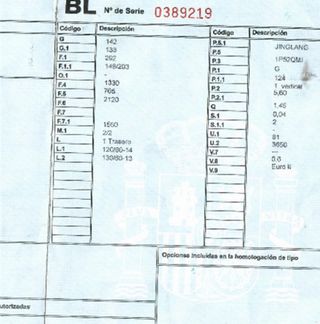 Sanyou 99236 caballete goes 125