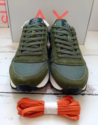 ✅️SUN68 Scarpe Uomo Tg 44 Verde Oliva