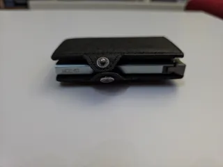 Moero Saffiano ZIP Nero con Portacarte Grigio