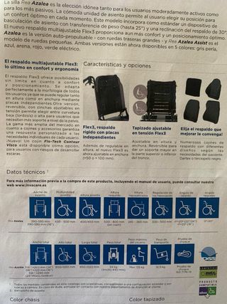 Silla de ruedas basculante reclinable