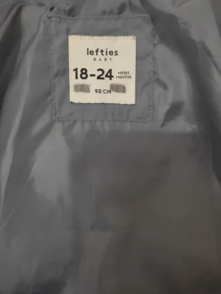 Chaqueta acolchada azul 24 meses