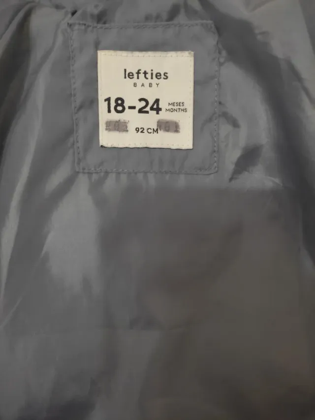 Chaqueta acolchada azul 24 meses