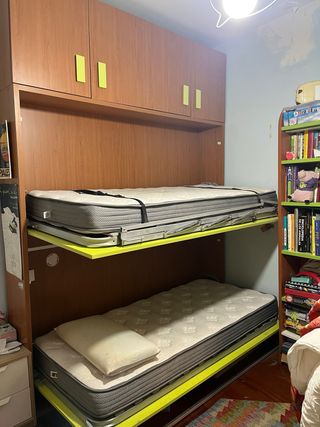 Literas con cajones y armario