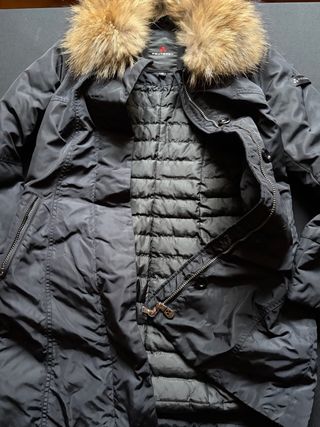 Giubbotto lungo Peuterey donna nero