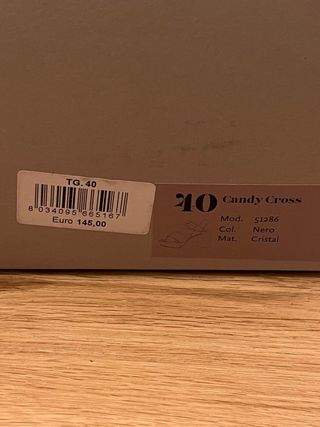 CarmenS “Candy Cross” Sandalias Cuero Talla 40