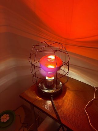 Lámpara Calefactora de luz Roja Vintage