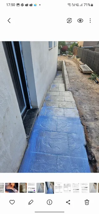 Pavimento de hormigón impreso