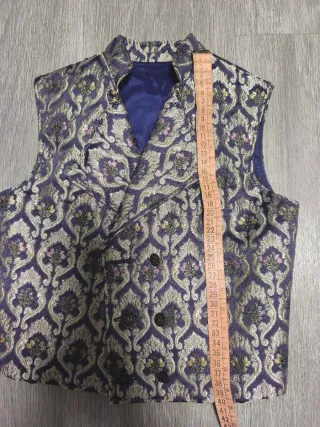 Chaleco Fallero Niño Dorado y Morado talla 8 -9