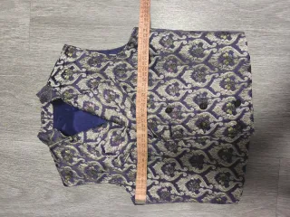 Chaleco Fallero Niño Dorado y Morado talla 8 -9