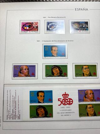 Álbum Sellos España 1990-1992