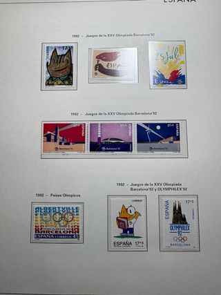 Álbum Sellos España 1990-1992