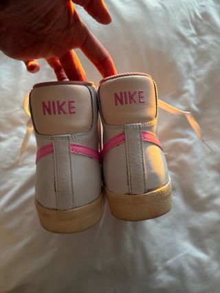 Zapatillas Nike Niña Talla 38 Rosa y Blancas