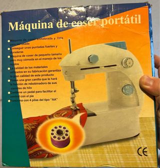 Máquina de coser portátil eléctrica