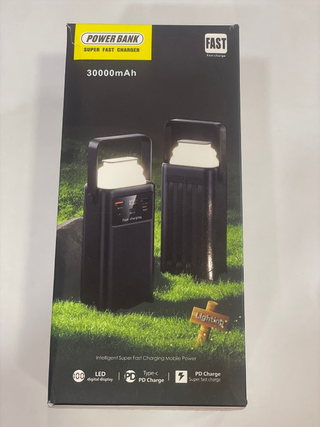 Power Bank 30000mAh Carga Rápida 22.5W