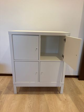 Mueble auxiliar blanco 4 puertas