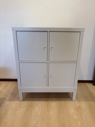 Mueble auxiliar blanco 4 puertas