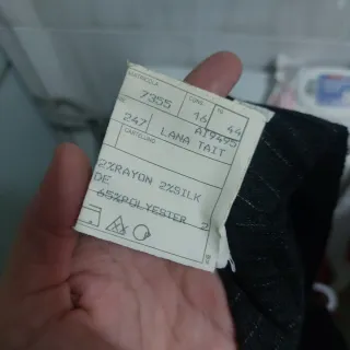 Traje Lana y Seda Raya Diplomática Mujer