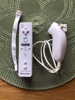 Mando y Nunchuck Blancos para Nintendo Wii