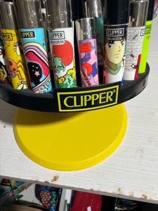 Lotto accendini Clipper con espositore