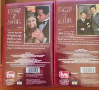 2 Cintas VHS Kaín y Abel Jeffrey Archer