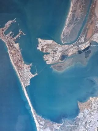 Cuadro fotografia gran Bahía de Cádiz