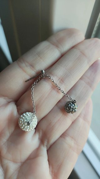 Pendientes Swarovski Dorados y Plateados