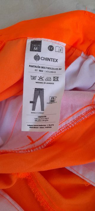 Pantalón de trabajo naranja