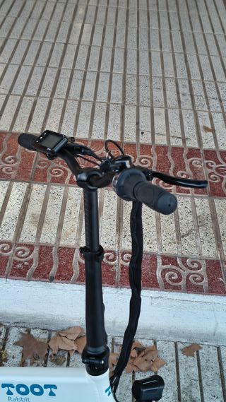 Bicicleta Eléctrica Plegable TOOT Rabbit Blanca