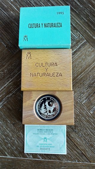 Moneda Plata 10000 PTAS 1995 Cultura y Naturaleza