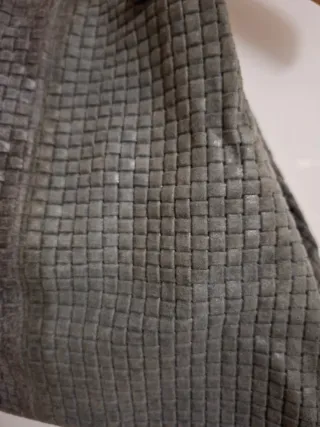 Borsa in pelle scamosciata