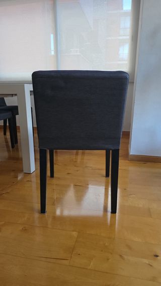Conjunto 4 Sillas Ikea Tela Negra